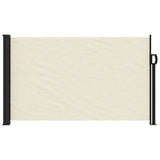 Retractable Side Awning Cream 120x500 cm - Side View