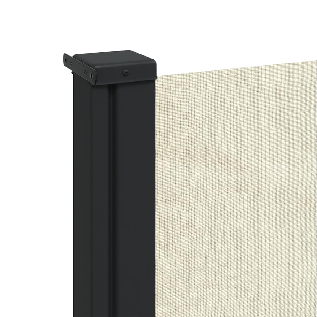 Retractable Side Awning Cream 120x500 cm