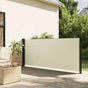 Retractable Side Awning Cream 120x500 cm