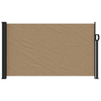Retractable Side Awning Taupe 120x500 cm
