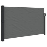 Retractable Side Awning Anthracite 120x500 cm - Front View