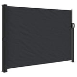Retractable Side Awning Black 140x500 cm - Front View