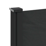 Retractable Side Awning Black 140x500 cm - Close-Up Angle