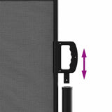 Retractable Side Awning Anthracite 140x500 cm - Rear View