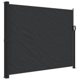 Retractable Side Awning Black 160x500 cm - Front View