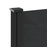 Retractable Side Awning Black 160x500 cm - Close-Up Angle