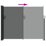 Retractable Side Awning Anthracite 160x500 cm