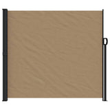 Retractable Side Awning Taupe 180x500 cm - Side View