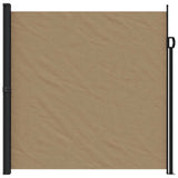 Retractable Side Awning Taupe 200x500 cm - Side View