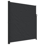 Retractable Side Awning Black 220x500 cm - Front View