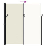 Retractable Side Awning Cream 220x500 cm