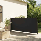 Retractable Side Awning Black 120x600 cm