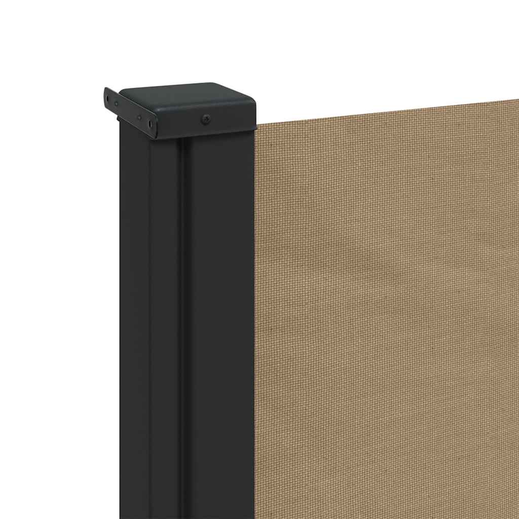 Retractable Side Awning Taupe 120x600 cm