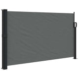 Retractable Side Awning Anthracite 120x600 cm - Front View