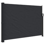 Retractable Side Awning Black 140x600 cm - Front View