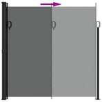 Retractable Side Awning Anthracite 200x600 cm