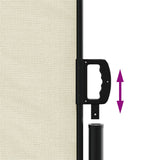 Retractable Side Awning Cream 220x600 cm - Rear View