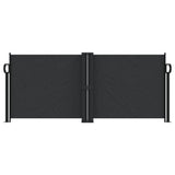 Retractable Side Awning Black 100x1000 cm