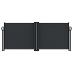 Retractable Side Awning Black 100x1000 cm