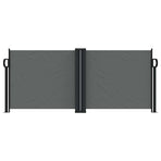 Retractable Side Awning Anthracite 100x1000 cm