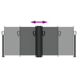 Retractable Side Awning Anthracite 100x1000 cm