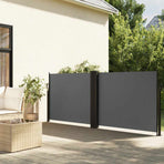 Retractable Side Awning Anthracite 100x1000 cm