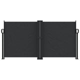 Retractable Side Awning Black 120x1000 cm