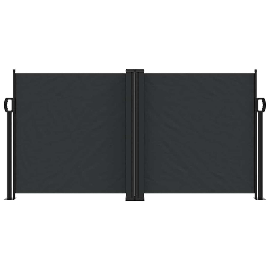 Retractable Side Awning Black 120x1000 cm