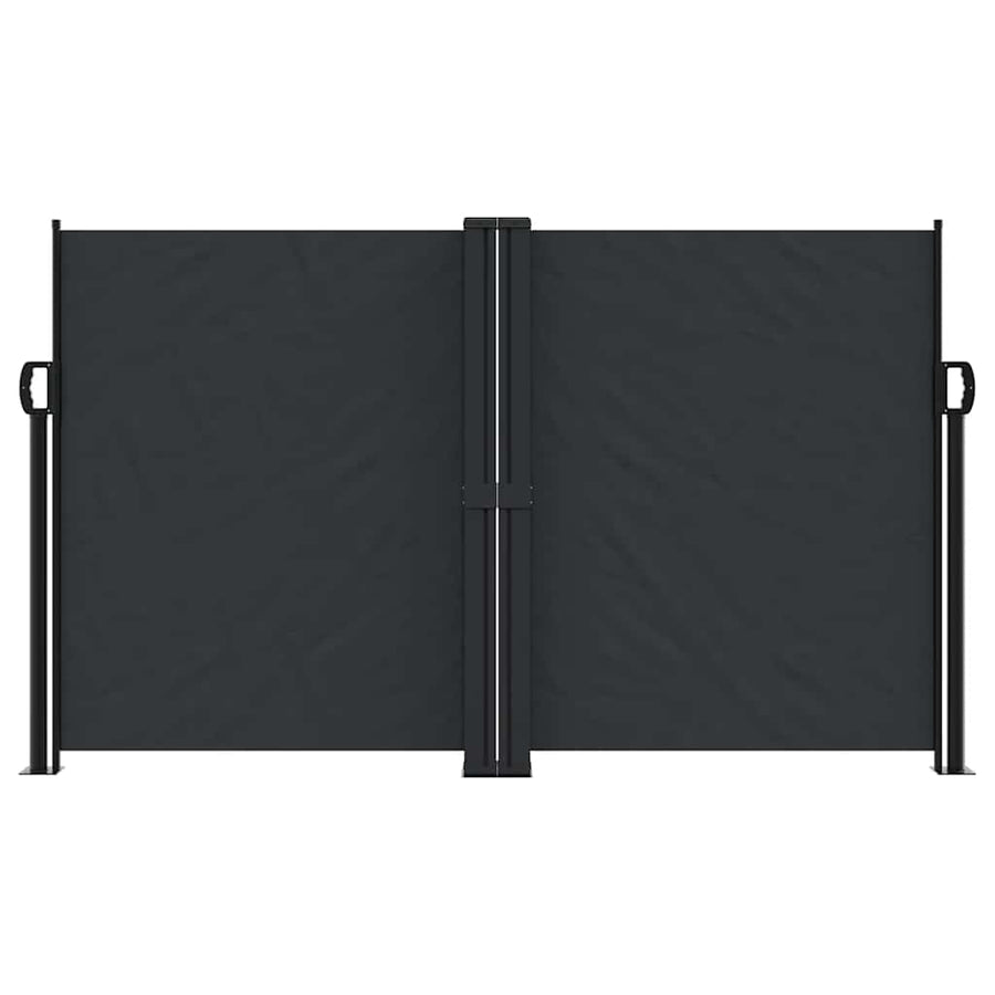 Retractable Side Awning Black 140x1000 cm