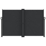 Retractable Side Awning Black 160x1000 cm