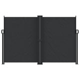 Retractable Side Awning Black 160x1000 cm - Side View