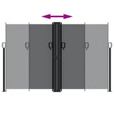 Retractable Side Awning Black 160x1000 cm