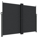 Retractable Side Awning Black 180x1000 cm