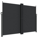 Retractable Side Awning Black 180x1000 cm - Front View