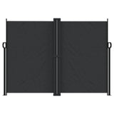 Retractable Side Awning Black 180x1000 cm