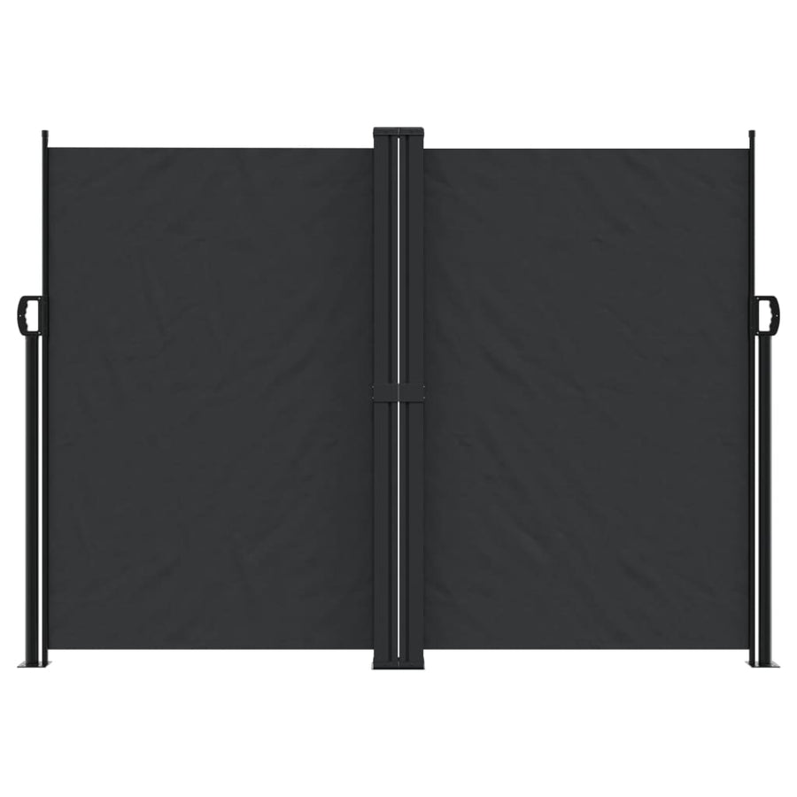 Retractable Side Awning Black 180x1000 cm