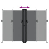 Retractable Side Awning Black 180x1000 cm