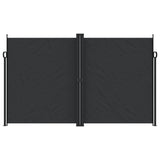 Retractable Side Awning Black 200x1000 cm
