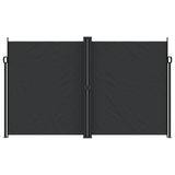 Retractable Side Awning Black 200x1000 cm - Side View