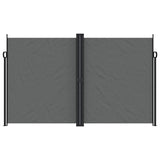 Retractable Side Awning Anthracite 200x1000 cm - Side View