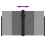 Retractable Side Awning Anthracite 200x1000 cm