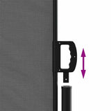 Retractable Side Awning Anthracite 200x1000 cm