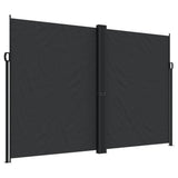 Retractable Side Awning Black 220x1000 cm - Front View