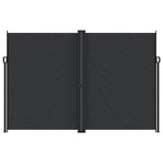 Retractable Side Awning Black 220x1000 cm