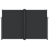 Retractable Side Awning Black 220x1000 cm - Side View