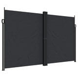 Retractable Side Awning Black 200x1200 cm - Front View