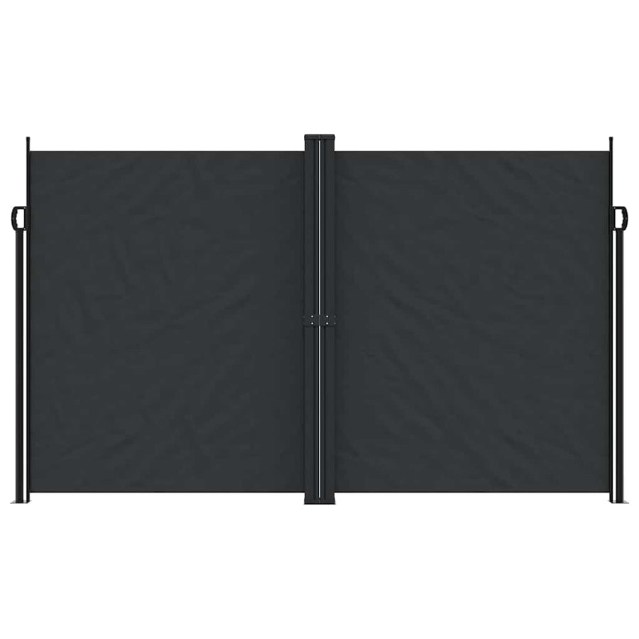 Retractable Side Awning Black 200x1200 cm