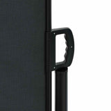 Retractable Side Awning Black 200x1200 cm - Low Angle