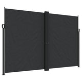 Retractable Side Awning Black 220x1200 cm - Front View