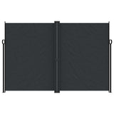 Retractable Side Awning Black 220x1200 cm - Side View